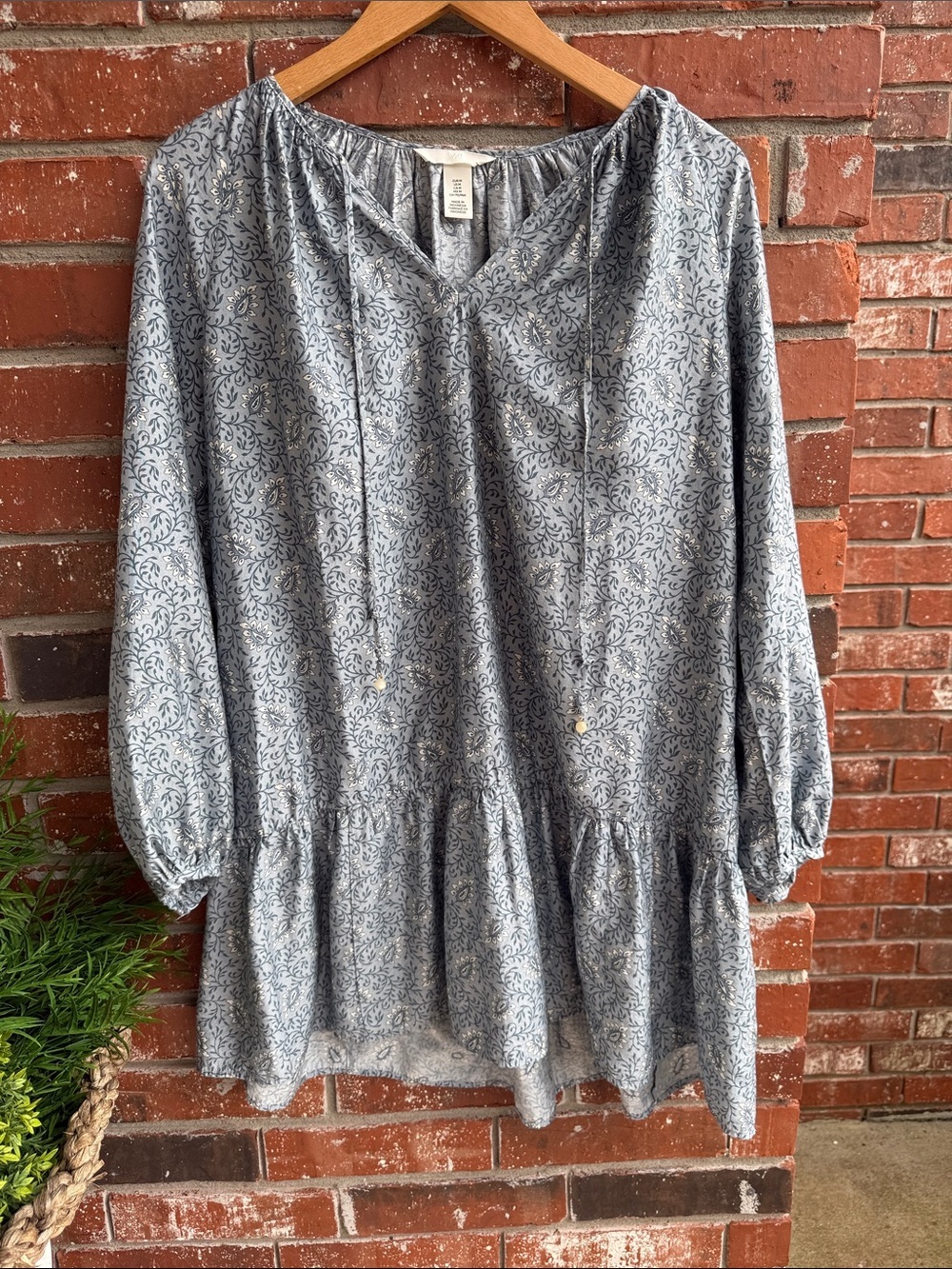 H&M blueish/gray baby doll dress